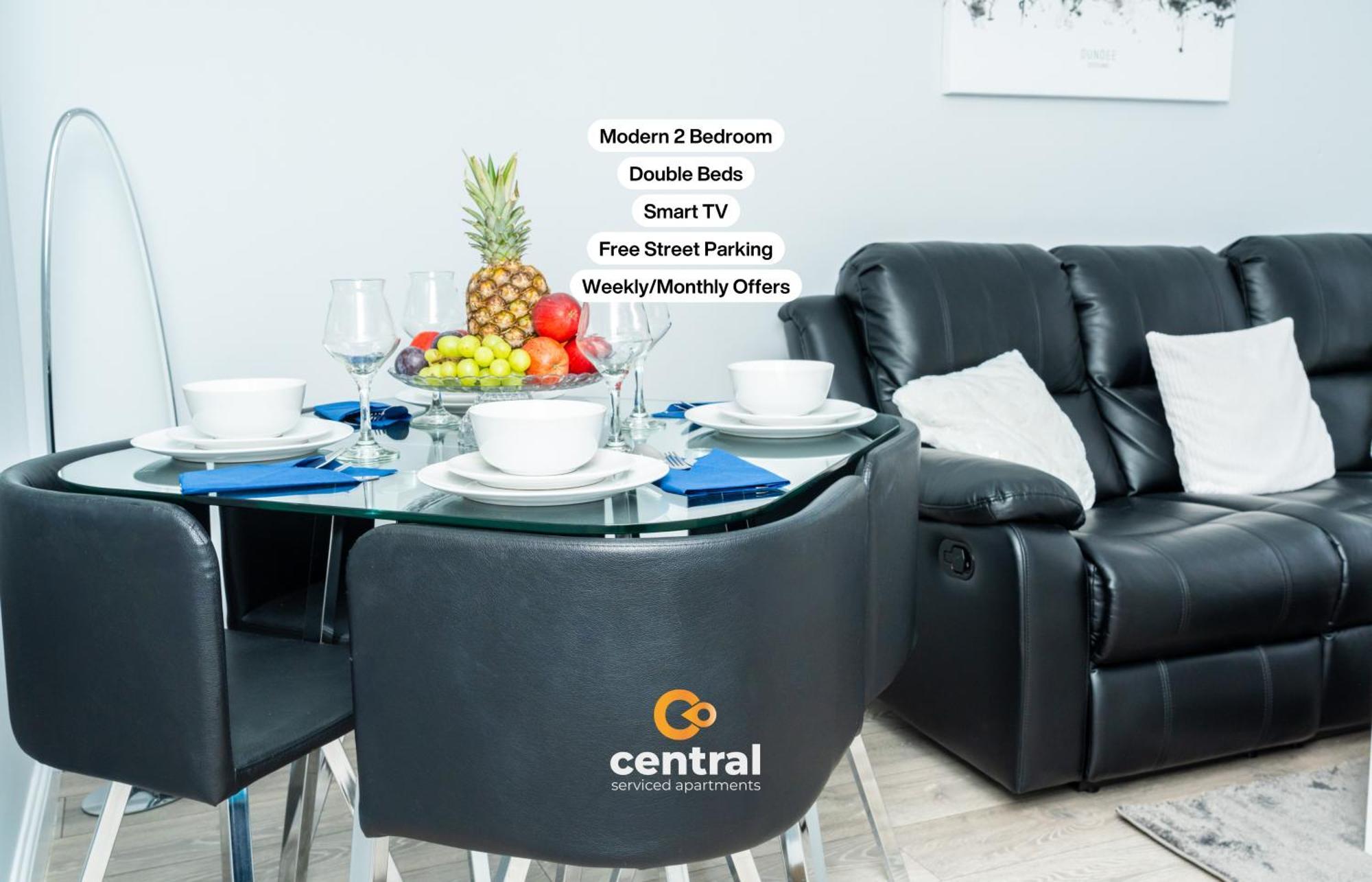 Central Serviced Apartments - 2 Bedroom - Ground Floor - Monthly & Weekly Bookings Welcome - Free Street Parking - 2 Double Beds - Wifi - Smart Tvs In Rooms - Fully Equipped - Heating 24-7 - Contractor & Short Stay Favourite Данди Экстерьер фото