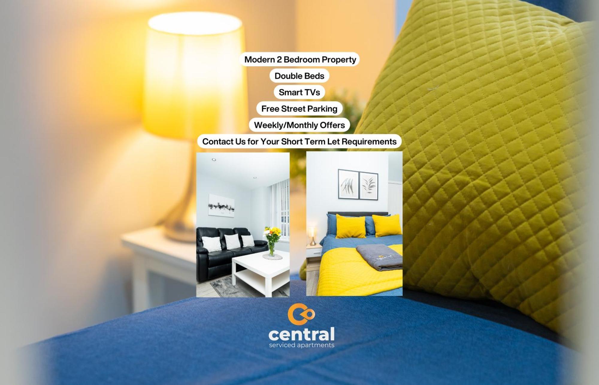 Central Serviced Apartments - 2 Bedroom - Ground Floor - Monthly & Weekly Bookings Welcome - Free Street Parking - 2 Double Beds - Wifi - Smart Tvs In Rooms - Fully Equipped - Heating 24-7 - Contractor & Short Stay Favourite Данди Экстерьер фото